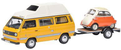 1/43 VW T3 Joker Camper Trailer & Isetta