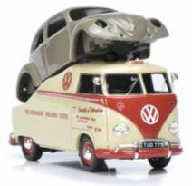 1/43 VW T1a, Beige/Red w/Brezelkafer