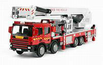Dx1 1/50 Rotating Hook-and-ladder Fire Truck