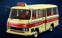 1/43 Hong Kong Public Light Bus 14Seats Type 80's Red