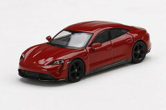 1/64 Porsche Taycan Turbo S Carmine Red (Right-hand Steering)