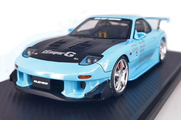 1/18 MAZDA RX-7 (FD3S) RE Amemiya Light Blue