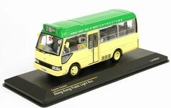 1/43 Toyota Coaster Minibus Green Tsim Sha Tsui Route