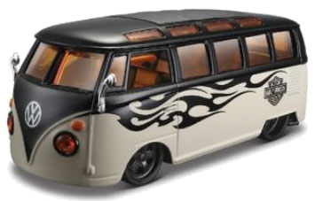 1/24 VW Van Samba Bus (Dull Gray/Black)