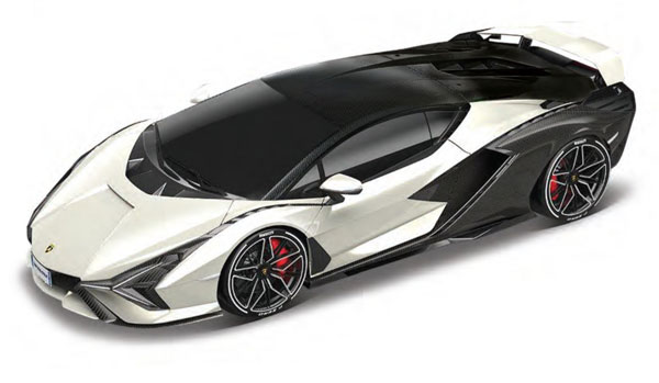 1/18 Lamborghini Sian FKP37 (White/Black)