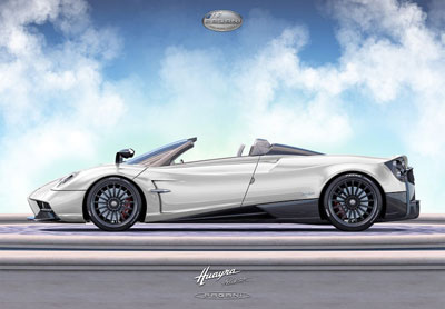 1/18 Pagani Huayra Roadster 2017 White