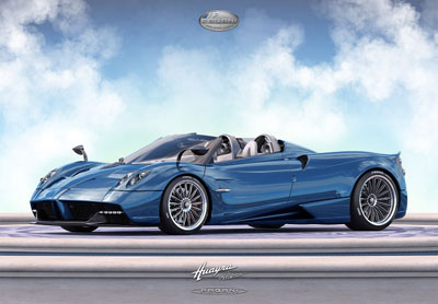 1/18 Pagani Huayra Roadster 2017 Blue