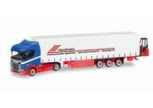1/87 Scania CR 20 ND 6x2 Curtain Canvas Semitrailer with Forklift 