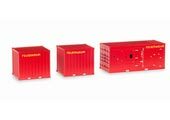 1/87 Power Unit x1, 10 ft. Container x2 