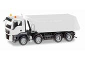 1/87 MiniKit MAN TGS M Euro 6 Truck mounted tipper 4-axle White