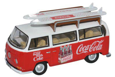 1/76 VW Bay Window Coca-Cola (w/Surfboard)