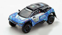 1/43 Peugeot 3008 DKR 8th No.318 Dakar 2017 R. Dumas - A. Guehennec