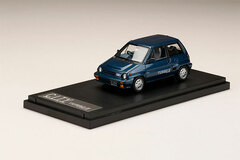 1/43 Honda CITY TURBO II Genuine Option Wheel Equipped Car Tonic Blue Metallic