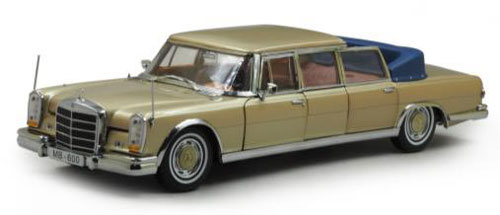 1/18 Mercedes-Benz 600 Landaulet 1966 Metallic Gold