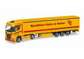 1/87 Scania CS 20 HD V8 Curtain CanvasSemitrailer Hahn & Reher