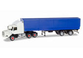 1/87 Scania 142 Hauber 6x4 Canvas Semitrailer Unprinted