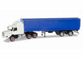 1/87 Scania 142 Hauber 6x4 Canvas Semitrailer Unprinted