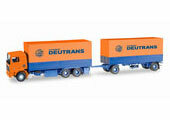 1/50 Volvo F 10 Canvas Cover Trailer Deutrans