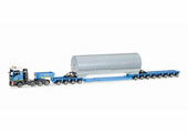 1/87 MAN TGX XXL Low Body Semitrailer with load Bautrans
