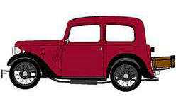 1/43 Austin Ruby Saloon Maroon