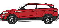 1/76 Range Rover Evoque Coupe Facelift (Firenze Red)