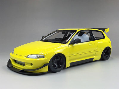 1/18 Honda Civic EG6 Rocket Bunny Yellow