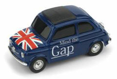 1/43 Fiat New 500 England Mind the gap God save the Queen