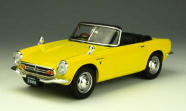 1/18 Honda S800 Convertible Yellow