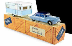 1/43 Citroen DS 21 & Camping Car Blue Monte Carlo & Blue Orient (3 Open-Close Gimmicks)