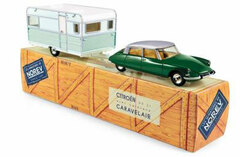 1/43 Citroen DS 21 & Camping Car Veil Jura & Gri Argent Metallic (3 Open-Close Gimmick)