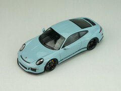 1/43 Porsche 911R 2016 Meissen Blue (Z54) Black Side Deal, Black Writing, Black Wheels