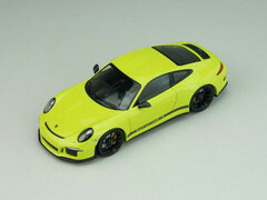 1/43 Porsche 911R 2016 Light Green Black Side Deal, Black Writing, Black Wheels, Carbon Mirrors