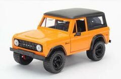 1973 Ford Bronco, orange with black roof