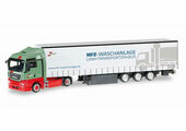 1/87 MAN TGX XLX Euro 6c Curtain Cavans Semi Trailer 