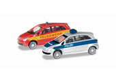 1/160 MB B-Klasse Police Vehicle/Fire Engine Set