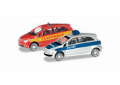 1/160 MB B-Klasse Police Vehicle/Fire Engine Set