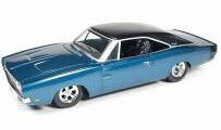 DH 1/24 1969 Custom Dodge Charger M Blue Poly