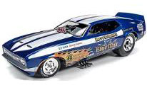 DH 1/18 1971 Ford Mustang Blue Max
