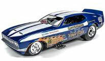 DH 1/18 1971 Ford Mustang Blue Max