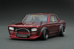 1/43 LB-WORKS Hakosuka 2Door Red Metallic