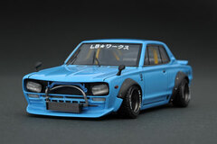 1/43 LB-WORKS Hakosuka 2Door Light Blue