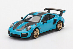 1/64 Porsche 991 GT2 RS Weissach Package Miami Blue (Left-hand Steering)