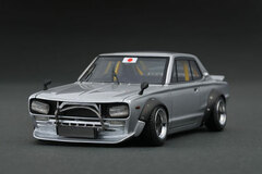 1/43 LB-WORKS Hakosuka 2Dr Silver