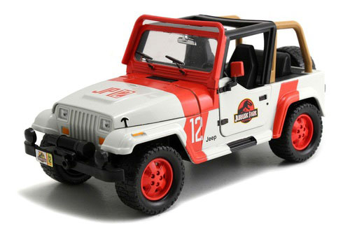 1/24 1992 Jeep Wrangler Jurassic World white/red