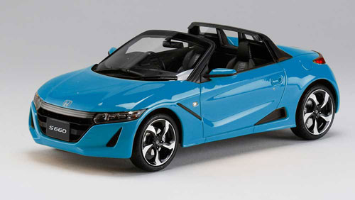 1/18 Honda S660 alpha Premium Beach Blue Pearl