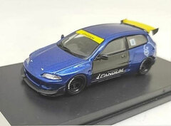 1/64 Honda Civic EG6 Rocket Bunny Blue Carbon fiber edition