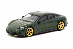 1/64 Porsche Taycan Turbo S Midnight Green Tarmac Works Shmee 150 (Right-hand Steering)