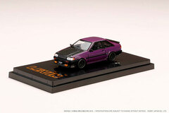 1/64 Toyota Carola Levin 2-door AE86 Carbon Bonnet Purple / Black (Custom Color)