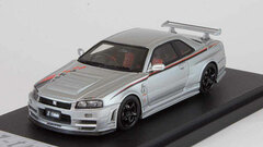 1/43 Nismo R34GT-R Z-tune Silver/Stripe