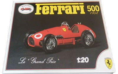 1/20 Ferrari 500 1952 F1GP Plastic Model